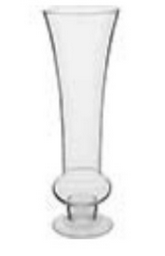 Vaso Em Vidro Paola Transparente 40x16x16cm