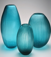 Vaso Em Vidro Oceano 42x30cm