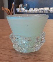 Vaso Em Murano Balle Verde Esmeralda 13cm