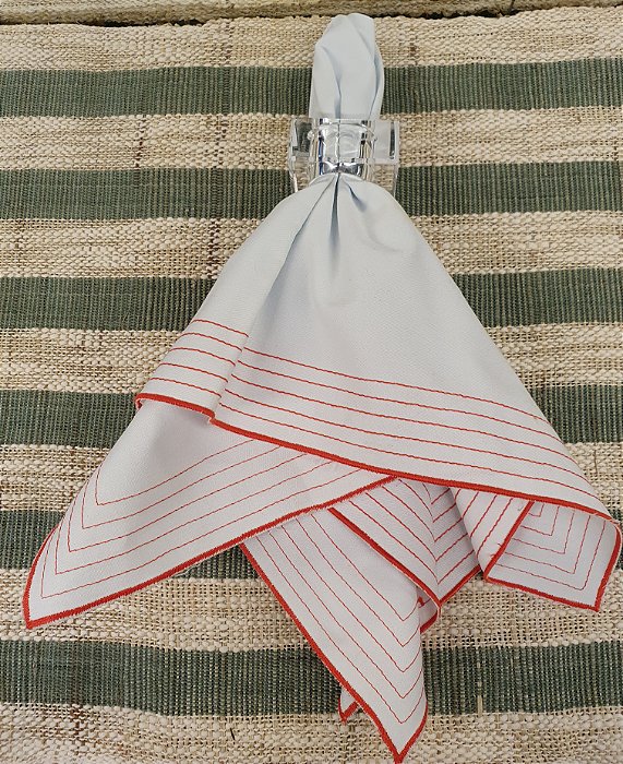 Jogo De 6 Guardanapos Brim Liso 50x50cm