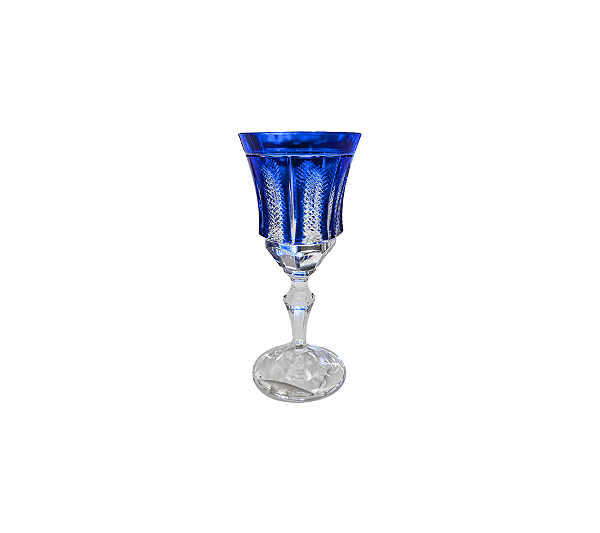 Taça De Licor Cristal Azul Escuro Strauss 80ml