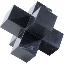 Escultura Em Mármoe Nero Uno 9x9x9cm