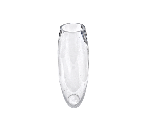 Vaso Em Vidro Alto Liso Transparente 50x9cm