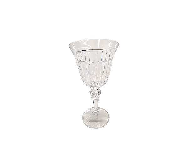 Taça Para Vinho Em Cristal Lodz Reta 170ml