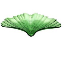 Travessa Em Acrílico Folha 37X32X6cm