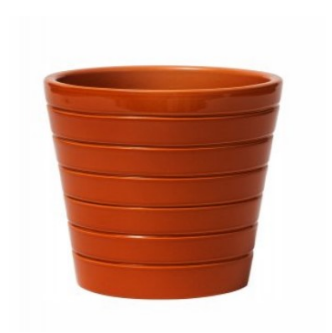 Vaso Em Cerãmica Tessa Terracota 17x16cm