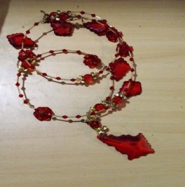 Cordão Acrílico Vermelho