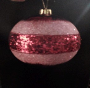 Bola Glitter Neve Vermelho 15CM