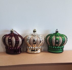 Enfeite Para Pendurar Coroas Conjunto com 3 peças sortidas 10x6CM