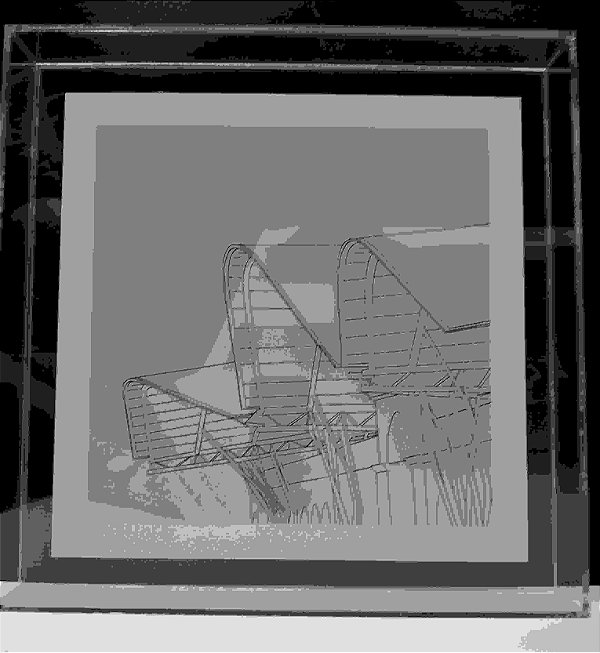 Quadro Acrílico Arquitetura II 40x40x5 CM - RAFAEL GIACOMO