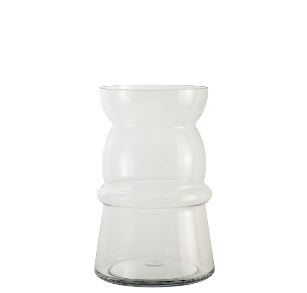 Vaso Em Vidro Clear Anel M 35x22,5cm