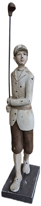 Escultura Menino Taco de Golf BG