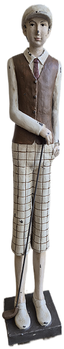 Escultura Menino Taco de Golf Short BG
