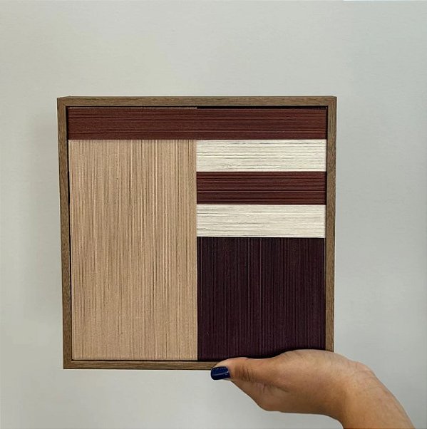 Quadro Moldura Em Madeira Sendas Guará P