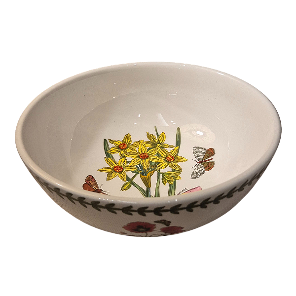 Bowl Cerâmica Le Jardin Branco Flores 23cm