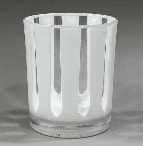 Jogo De 6 Peças De Copo Em Acrílico Branco 390ml