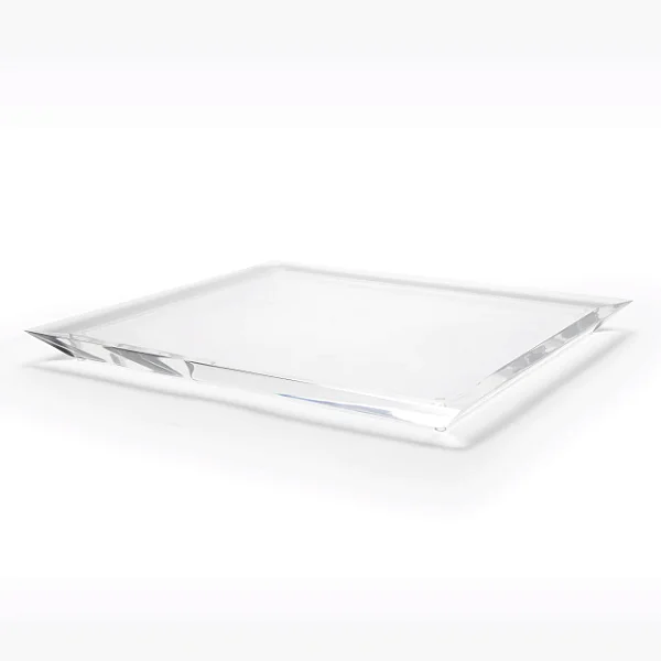 Bandeja De Acrílico Diamantado M Transparente
