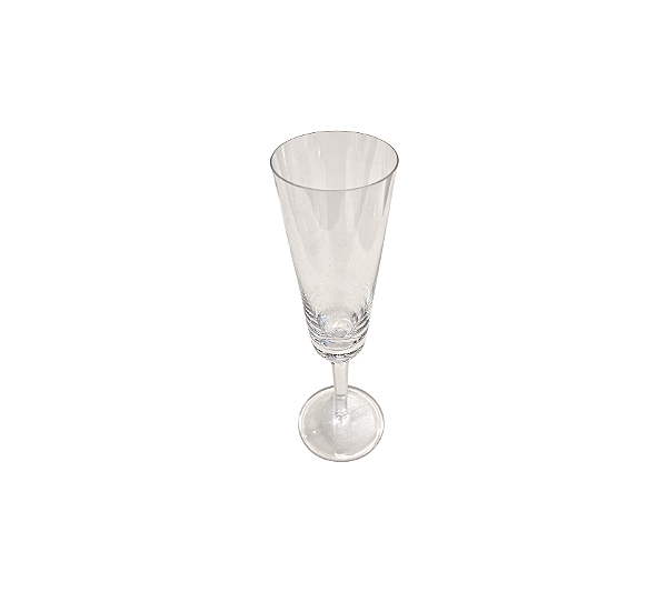 Taça Para Champagne Em Cristal Liso Transparente 140ml