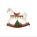 Cavalo De Balanço Em Resina Branco
