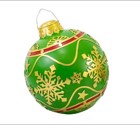 Bola De Natal Decorativa Em Resina Verde