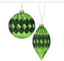 Conjunto De 2 Peças Decorativas De Natal Luxo Verde