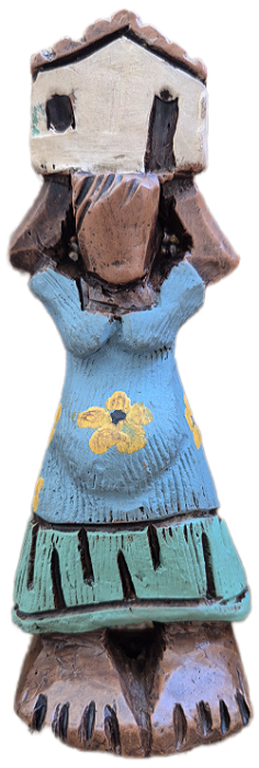 Estrutura De Madeira Romeiros Da Fé 17cm Sortido