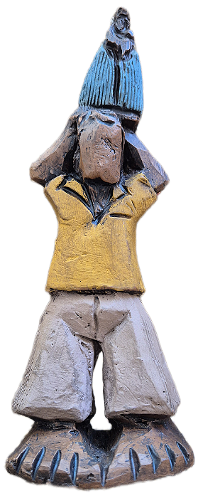 Estrutura De Madeira Romeiros Da Fé 17cm Sortido