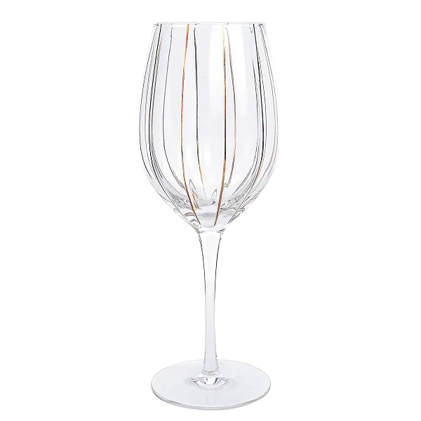 Jogo De 6 Peças De Taças De Cristal Para Água Transparente 580ml