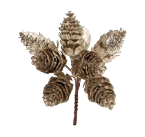 Pick Natalino Com Pinhas Chá 11cm