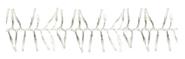 Cordão De 300 LEDs Cluster Luz Quente Bivolt 3m