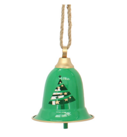 Sino Natalino Para Pendurar De Metal Verde 15x15x17cm