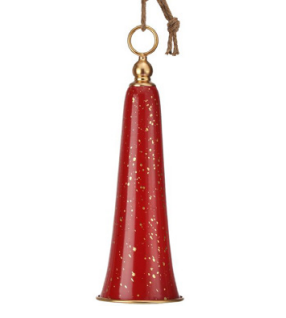 Enfeite Para Pendurar Sino Vermelho 49x15cm