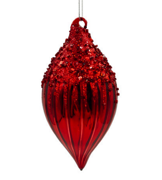 Conjunto De 2 Peças De Pingente Para Pendurar Luxury Vermelho 8x16cm