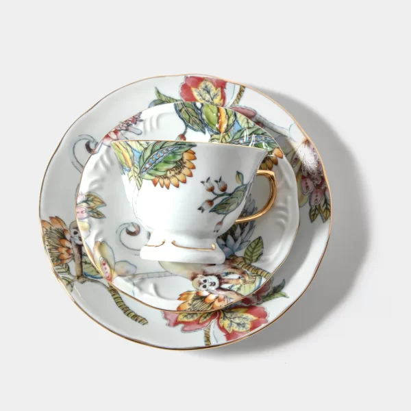 Jogo 6 Peças De Xícaras de Café Em Porcelana Coleção Botanic 70ml Lacorte