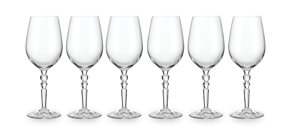 Jogo De 6 Peças De Taças Em Vidro Para Vinho Branco 510ml