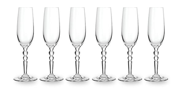 Jogo De 6 Peças De Taças Em Vidro Para Espumante 250ml