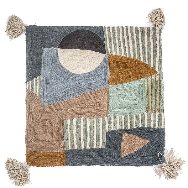 Almofada De Algodão Bordada AL31 50cm