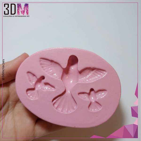 Molde de silicone Pomba - Espírito Santo