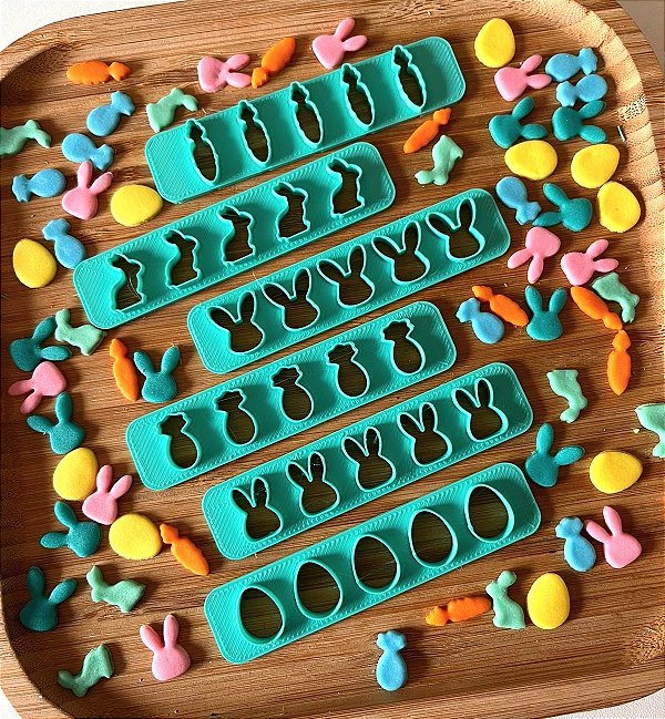Régua de Confeitos Sprinkles Páscoa Coleção Miloca