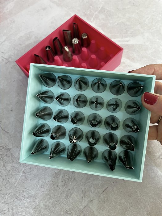 Caixa Organizadora para bicos de confeitar