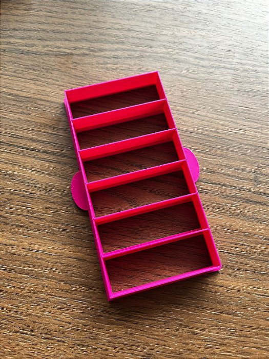 Marcador de fatia de bolo gelado 2cm x 6cm com 6 cavidades