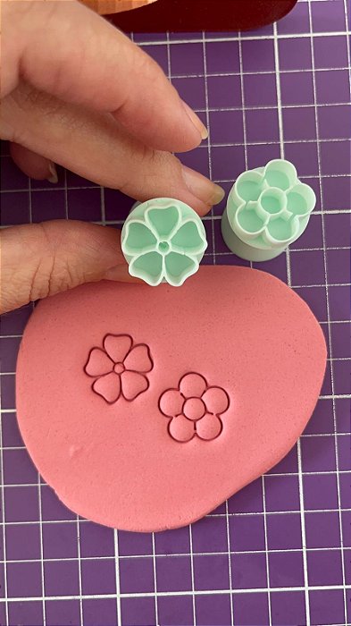 Carimbo de docinho de flor