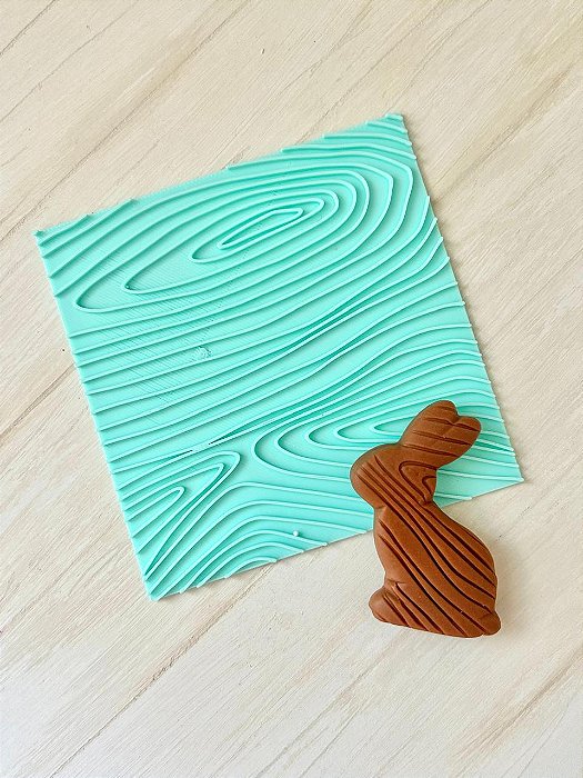 Marcador textura de madeira 10cm x 10cm