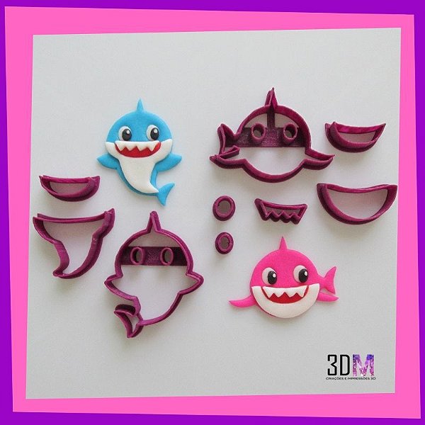 Cortador Baby Shark - 5,5cm