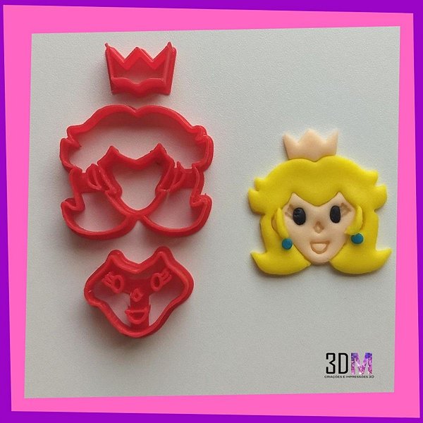 Cortador Princesa Peach - Super Mario Bros