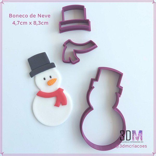 Cortador Boneco de Neve