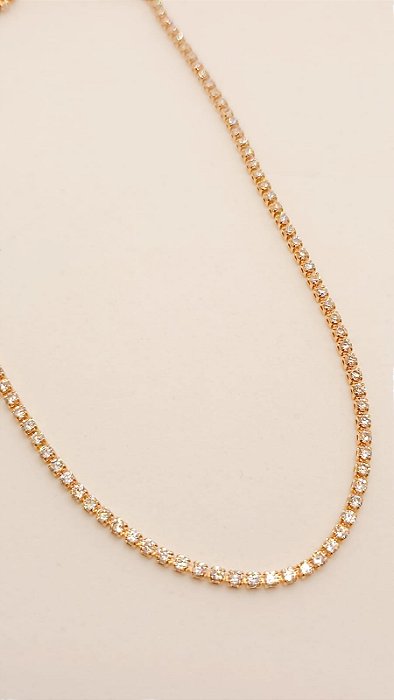 Gargantilha Choker Riviera Zircônia