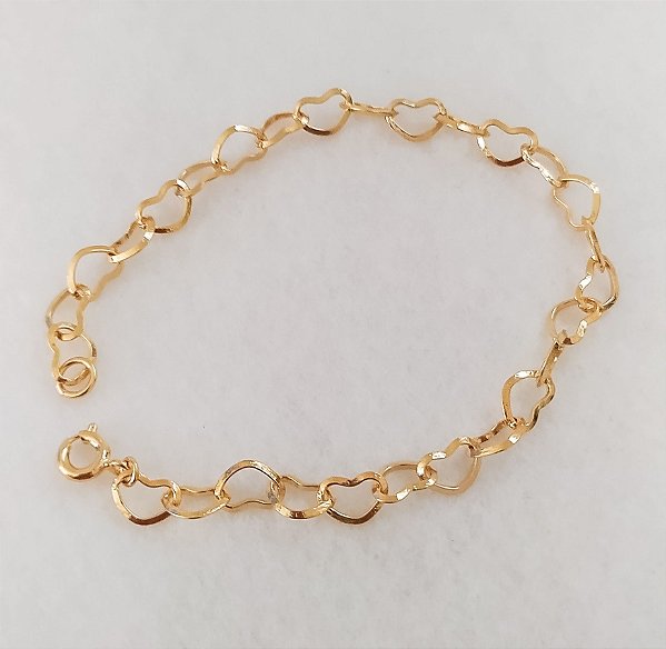Pulseira Corações Vazados