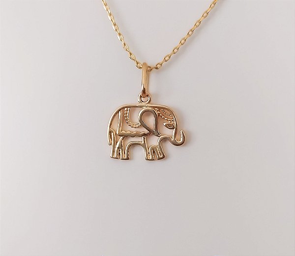 PINGENTE ELEFANTE VAZADO