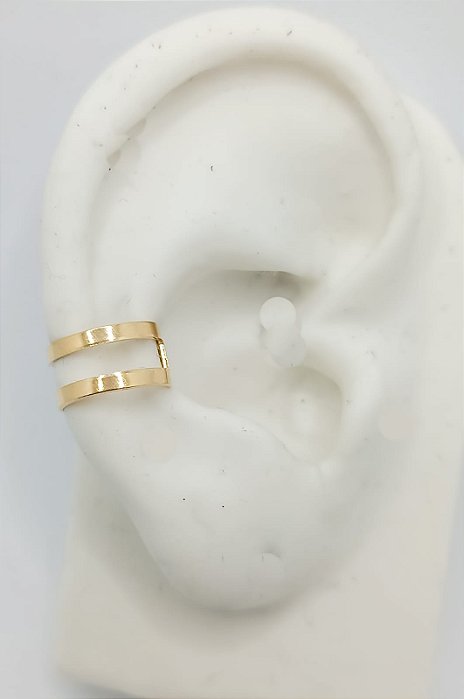 Brinco Piercing 2 Fileiras Liso